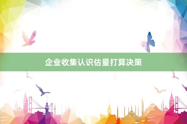 企业收集认识估量打算决策